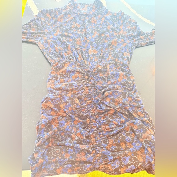 Veronica Beard Greta Blue and Brown Floral Mini Dress - Picture 13 of 13